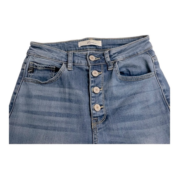 Kancan Estilo High Rise Ankle Skinny Buttonfly Raw Edge Hem Jeans 3/25 - Picture 4 of 12